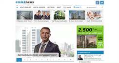Desktop Screenshot of emlaknews.com